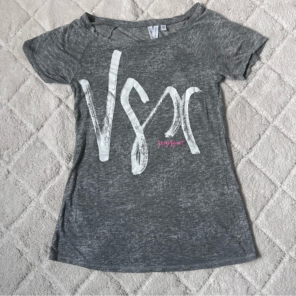 Made Sexy by Victorias Secret | VSX Slim Fit Lightweight Burnout T-Shirt | Small